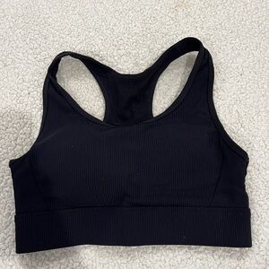 Zyia black sports bra, size XS, fits more like S. Back closure